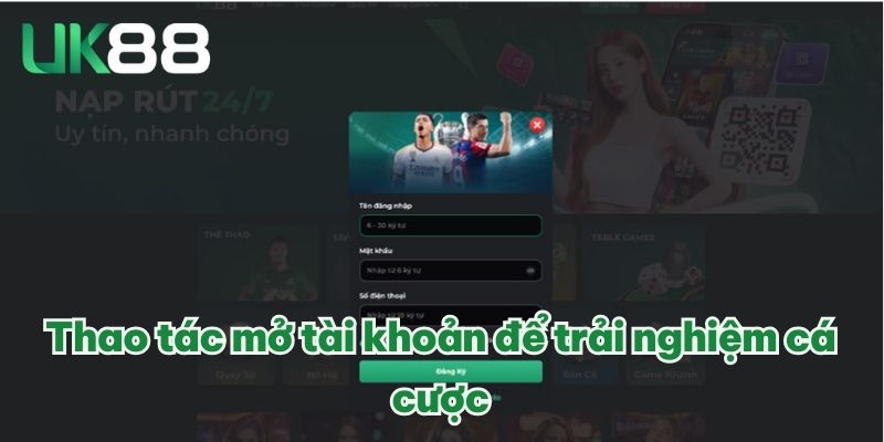 Live22 Điện Tử | Sân Chơi Hấp Dẫn Hàng Đầu Thị Trường 4 Thao tác mở tài khoản để trải nghiệm cá cược
